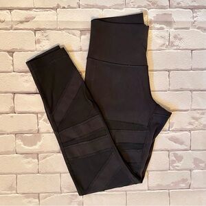 Lululemon Mesh Panel Black Leggings